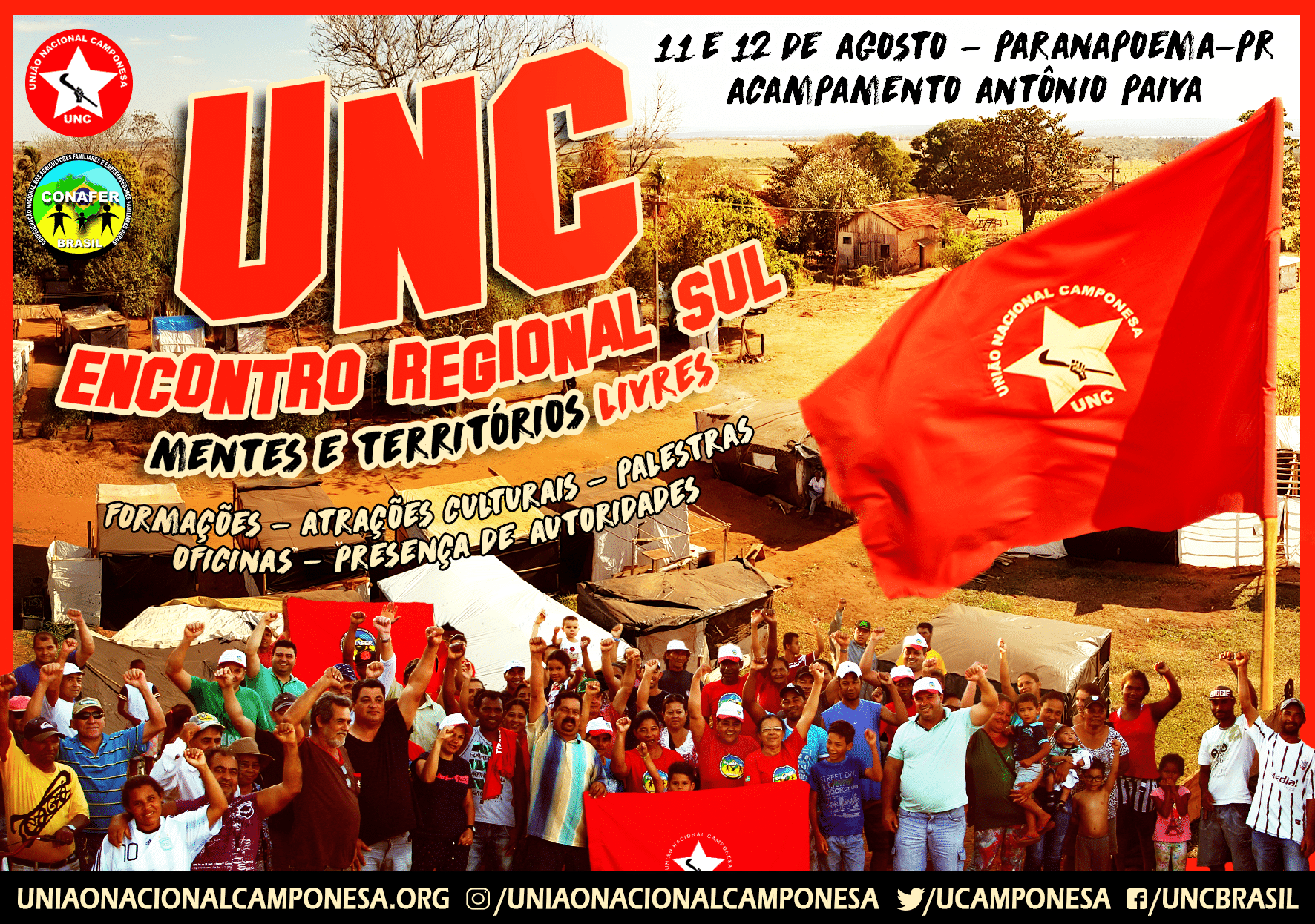 Acampamento Antônio Paiva Recebe Encontro Regional Sul da UNC