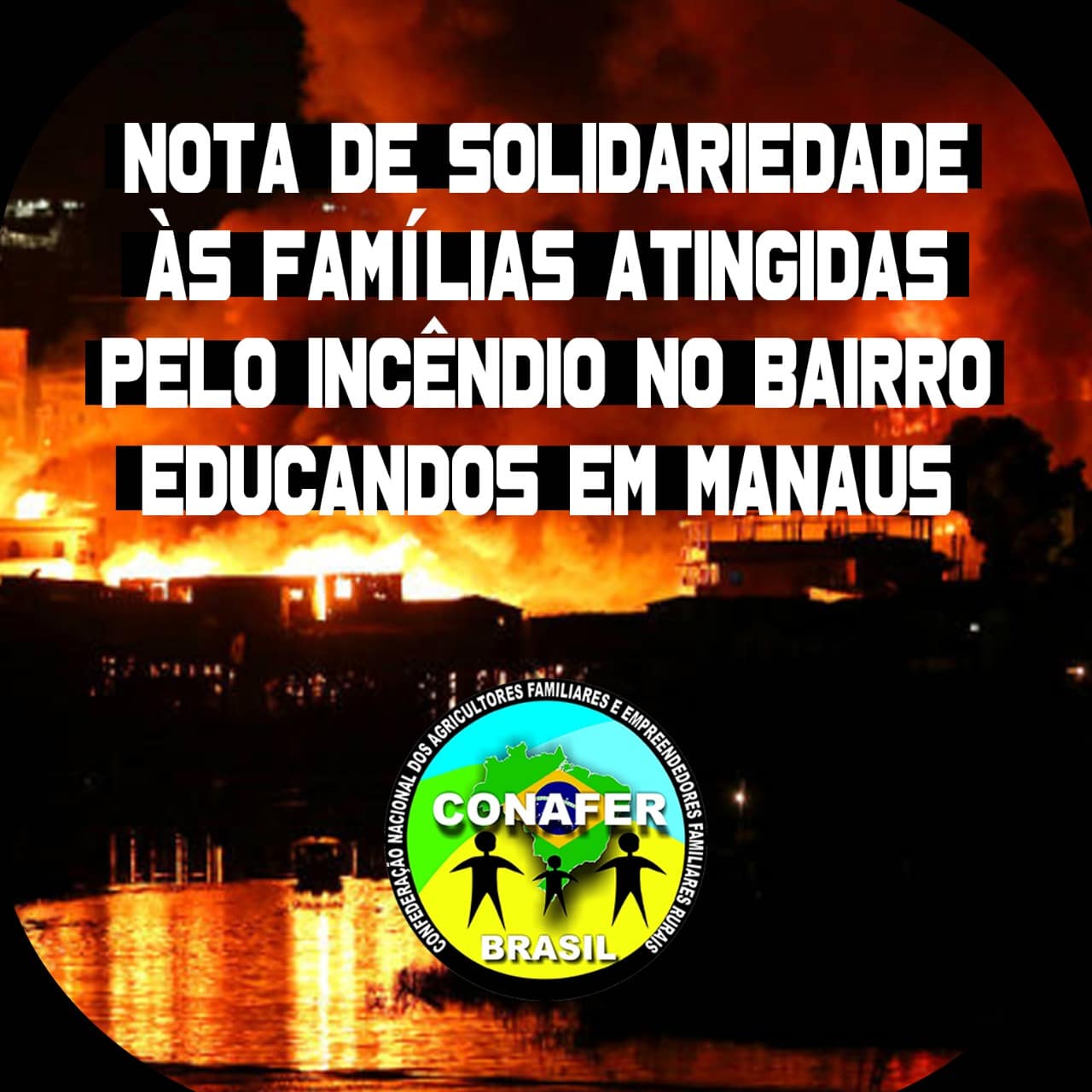 Nota de Solidariedade a comunidade Educandos em Manaus