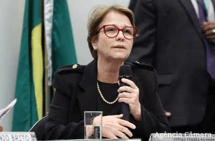 Agricultores consomem agrotóxico porque fumam ao aplicar, diz ministra da Agricultura