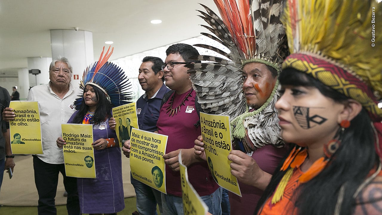 Indígenas encontram Maia e pedem apoio contra PL que libera mineração em territórios