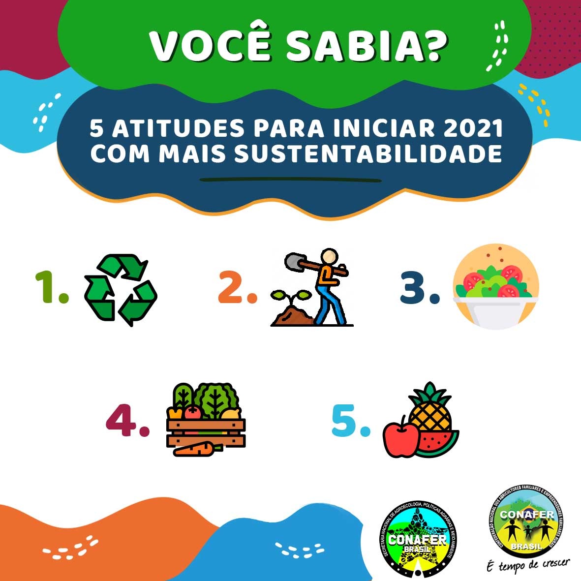 Plantando alimentos, colhendo saúde: 5 atitudes para iniciar 2021 com mais sustentabilidade