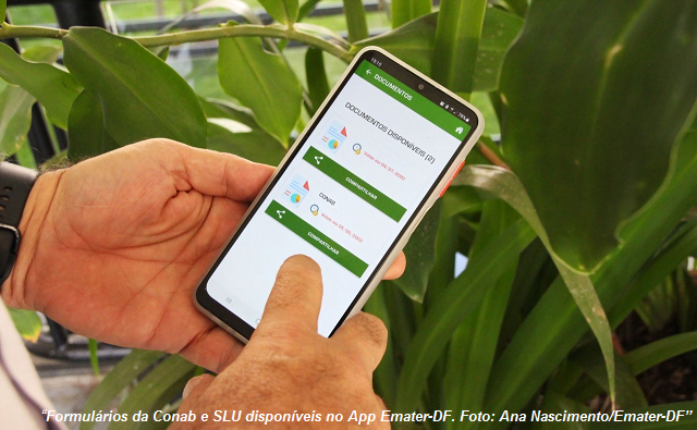 APP AGROFAMILIAR: desenvolvido pela Emater-DF, aplicativo permite aos produtores receber documentos no próprio celular