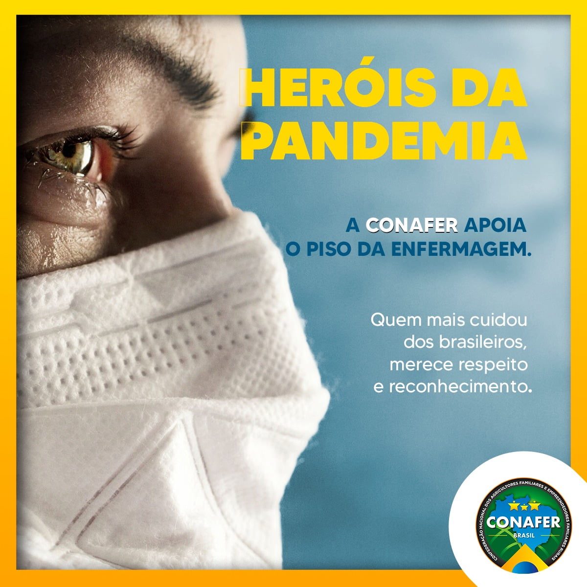 CONAFER SAÚDE: piso da enfermagem é respeito e reconhecimento aos heróis da pandemia