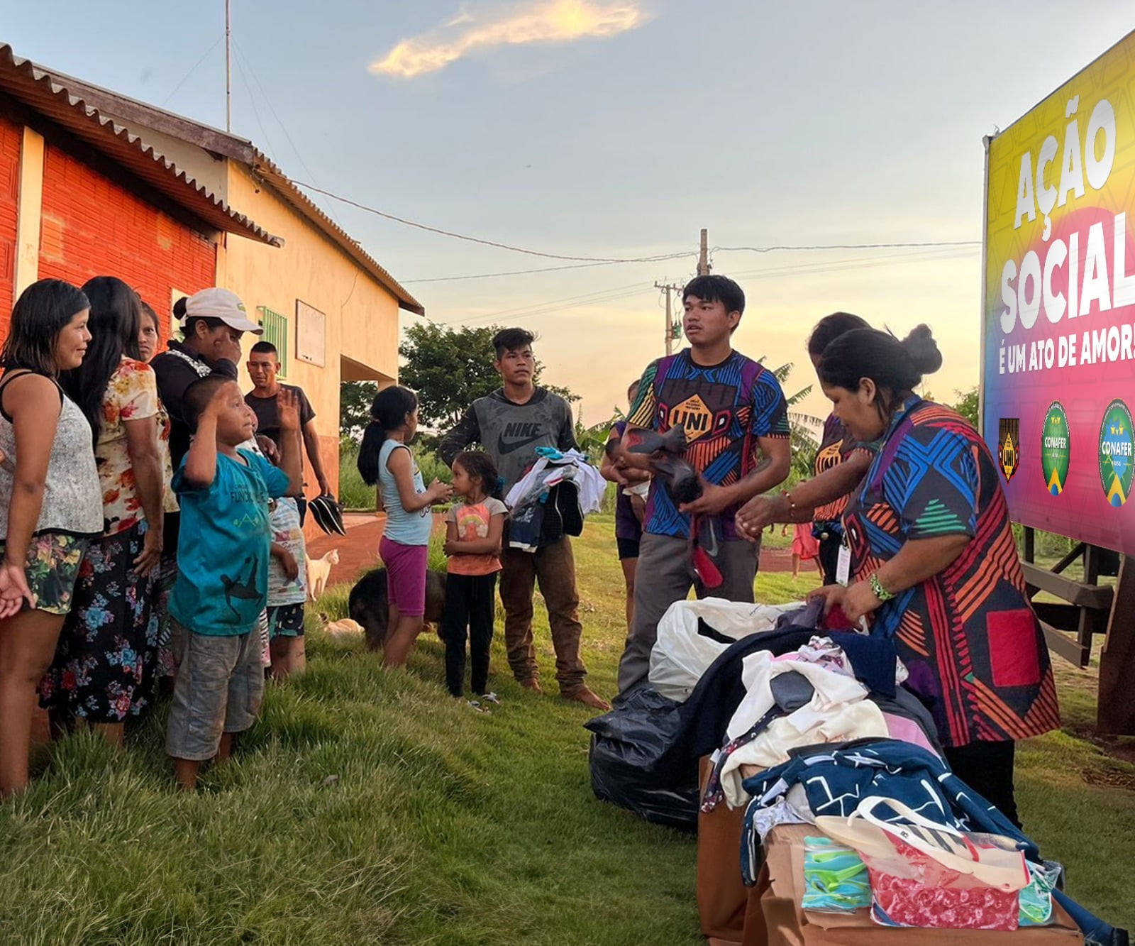 CARRETA SOLIDÁRIA: alimentos e roupas chegam a 900 indígenas do Mato Grosso do Sul