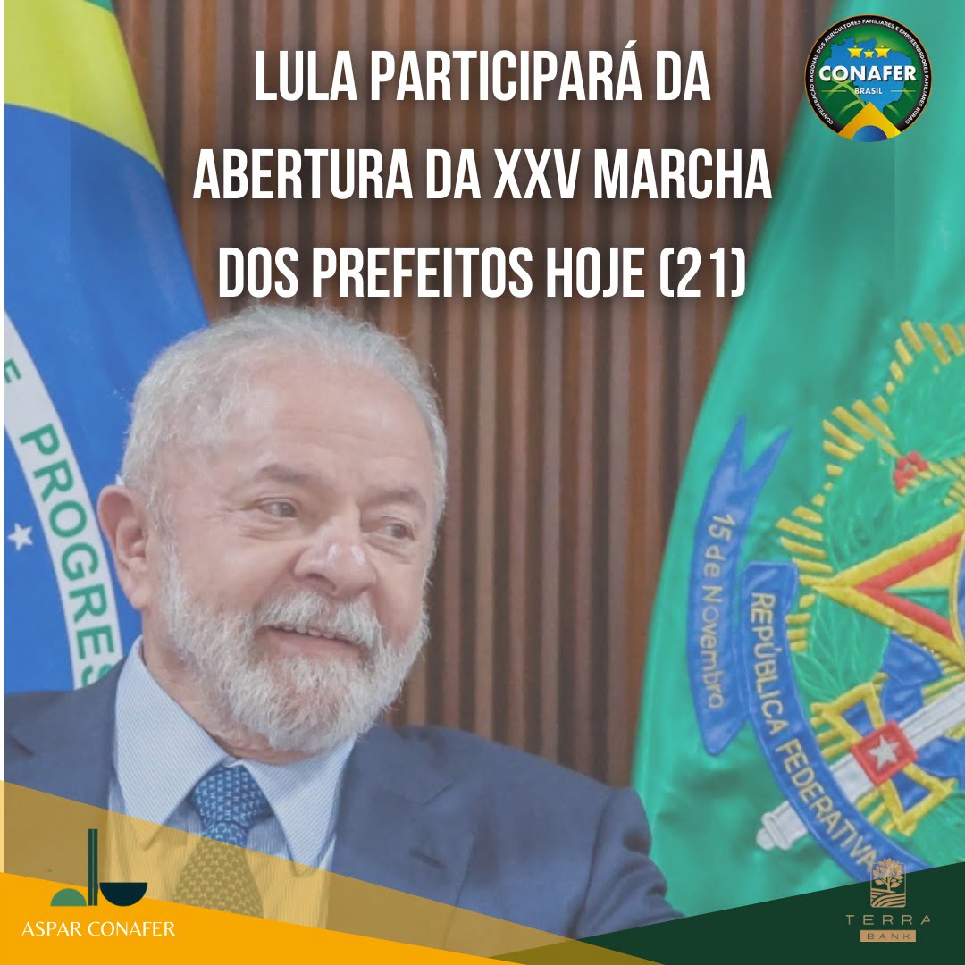 21/05/2024 – Lula participará da abertura da XXV Marchas dos Prefeitos hoje (21)