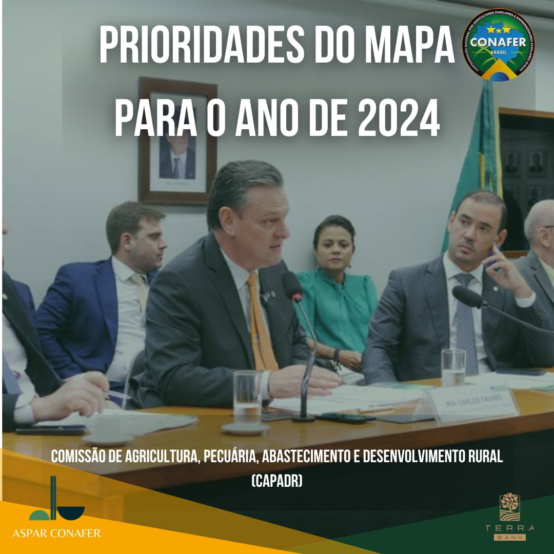 22/05/2024 – Prioridades do MAPA para ano de 2024