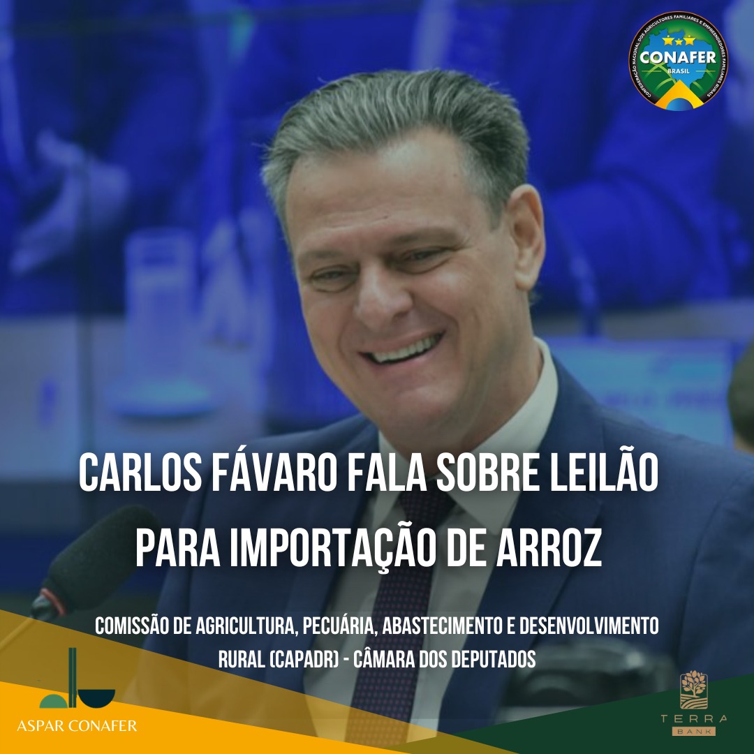 20/06/2024 – Carlos Fávaro fala sobre leilão para importação  de arroz
